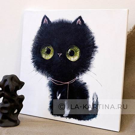Картина 'Черный котик'